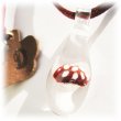 画像3: ベニテングタケ　glass mushroomネックレス (ホワイトつぶつぶ)　きのこネックレス (3)