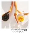 画像4: クリタケ　glass mushroomネックレス (オレンジ)　きのこネックレス (4)
