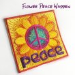 画像3: SunFlower Peace Wappen (ひまわり＆ピースマーク ワッペン)ピースマーク (3)