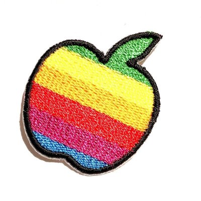 画像3: apple アップル　りんご✌️虹色 レインボー ワッペン　LGBTQ