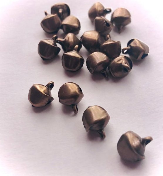 画像6: 海外の鈴♪ ブラスベル　アンティーク風（M）   猫,鈴　ベル (6)