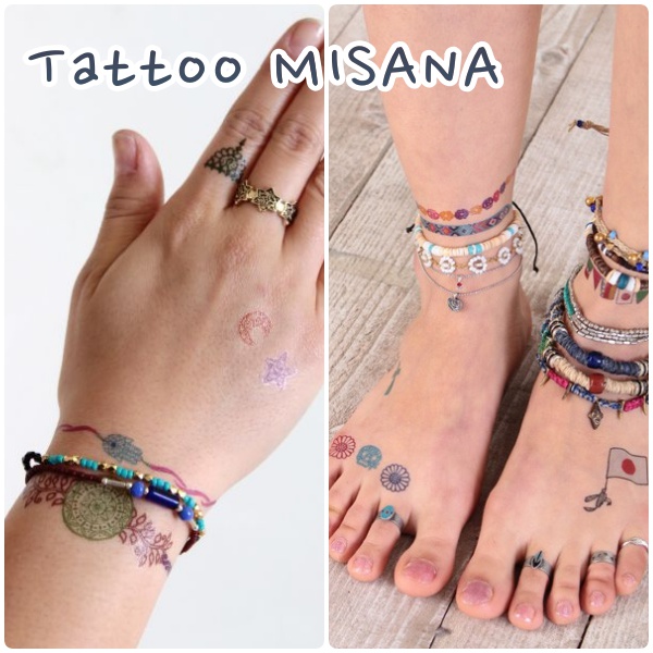 嬉しい2枚入り！タトゥーブレスレット Tattoo MISANGA タトゥー 
